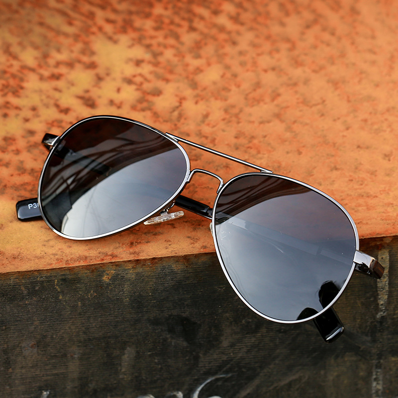 Sunglasses Aviator Polarized - MYT_0297 男女兼用偏光サングラス、小顔に似合うレトロなデザインのパイロットサングラス、UV400カット。