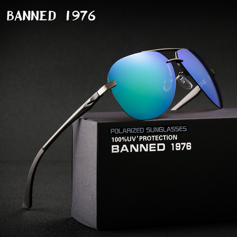 Sunglasses Aviator Polarized - 男性と女性のための偏光サングラス,アルミニウムとマグネシウムの偏光サングラス,オリジナルブランドのボックスが付いたビンテージスタイルのoculos de sol