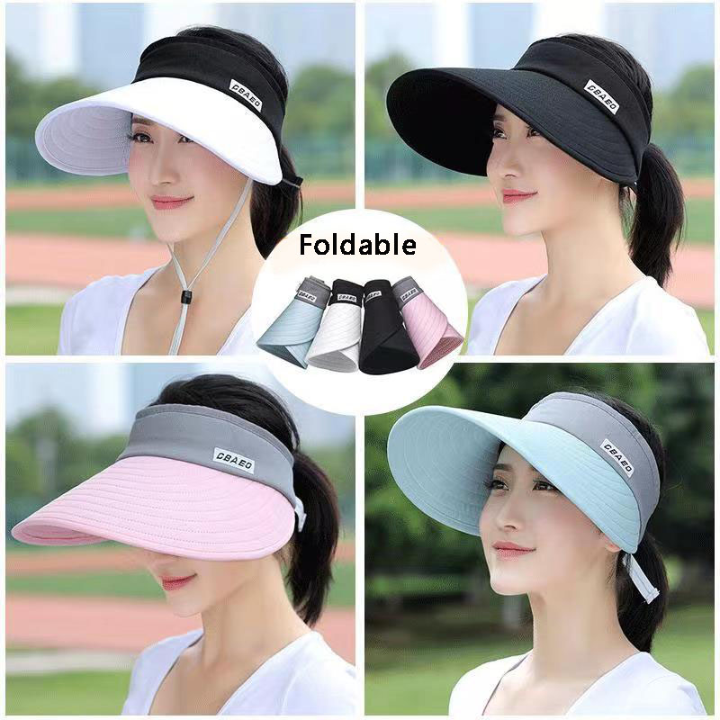 2024年新作、女性用、夏用、つば広のサンバイザー、ビーチハ - Packable Hat Nylon のレビューと価格