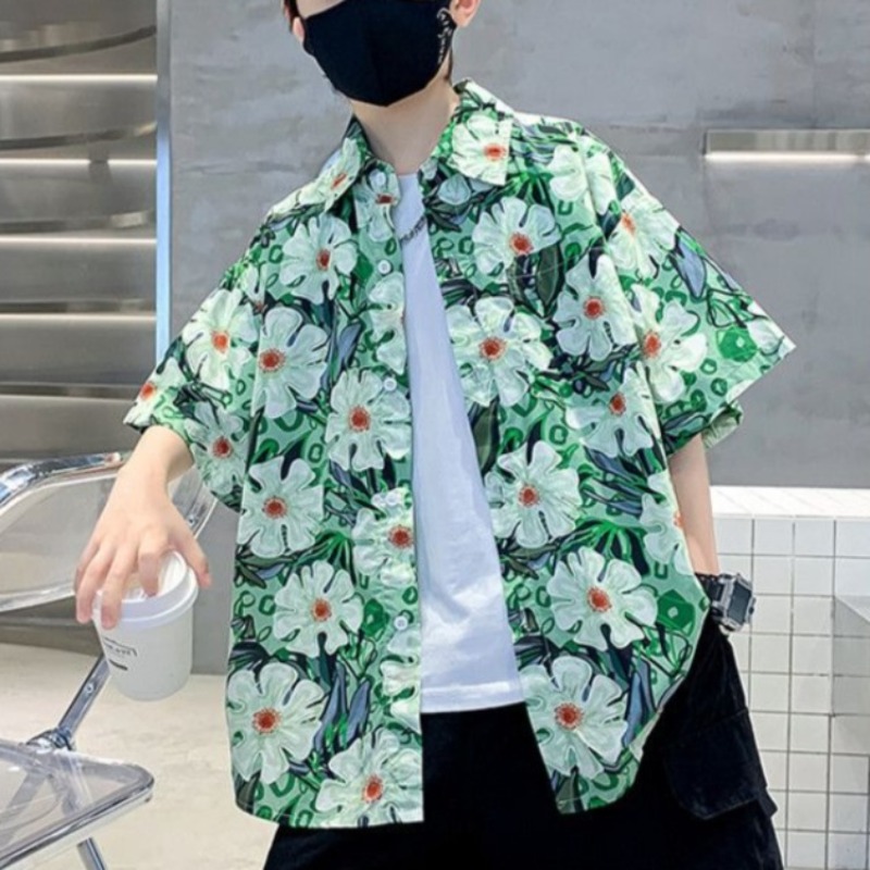 男の子用花柄シャツサマーセット2026 HKスタイルビーチリ - Resort Shirt Floral のレビューと価格