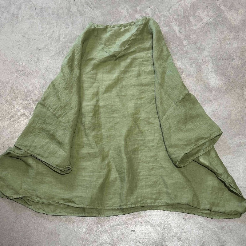 100% ラミー軽量通気性ラミーカジュアル Tシャツトップス - Linen Shirt Breathable のレビューと価格