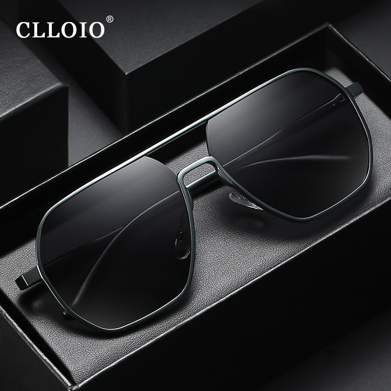 CLLOIO 新ファッションアルミフォトクロミックサングラス - Sunglasses Aviator Polarized のレビューと価格