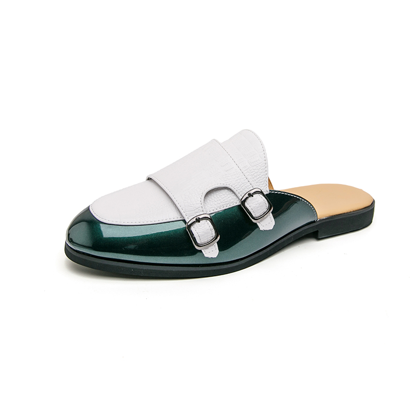 男ハーフスリッパシューズ男性用靴高級ローファーファッション  - Flip Flop Leather Men のレビューと価格